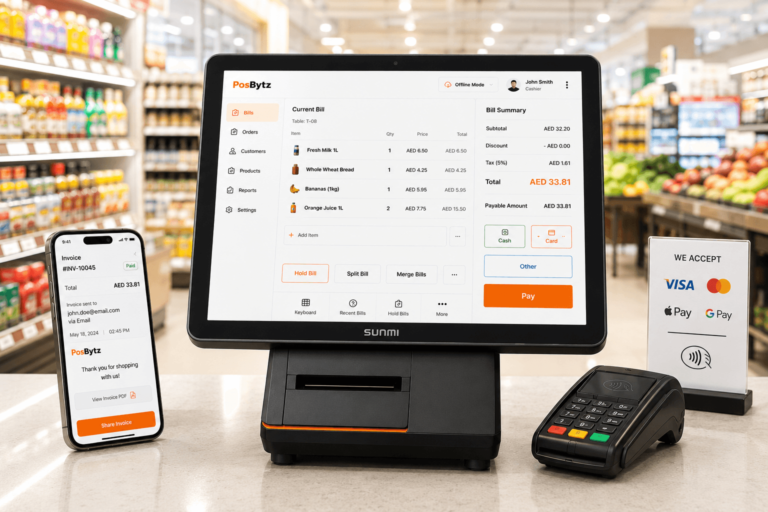 Ring up orders in seconds