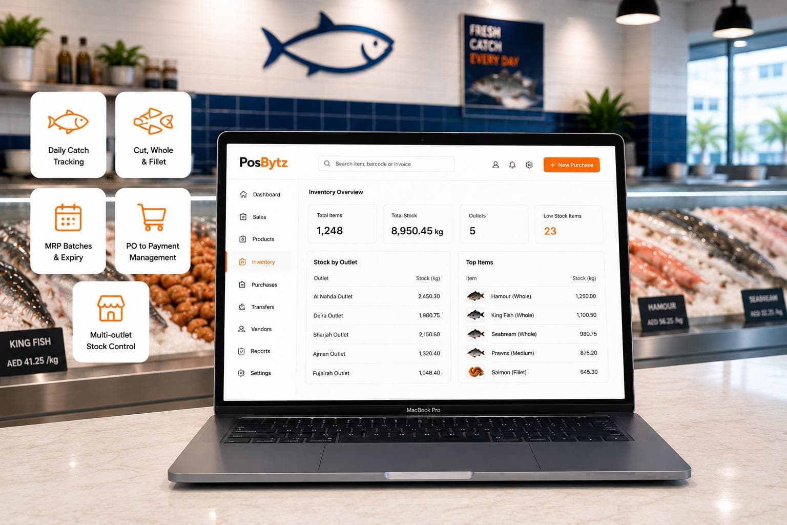 Point of Sale (POS) System for Fish Markets