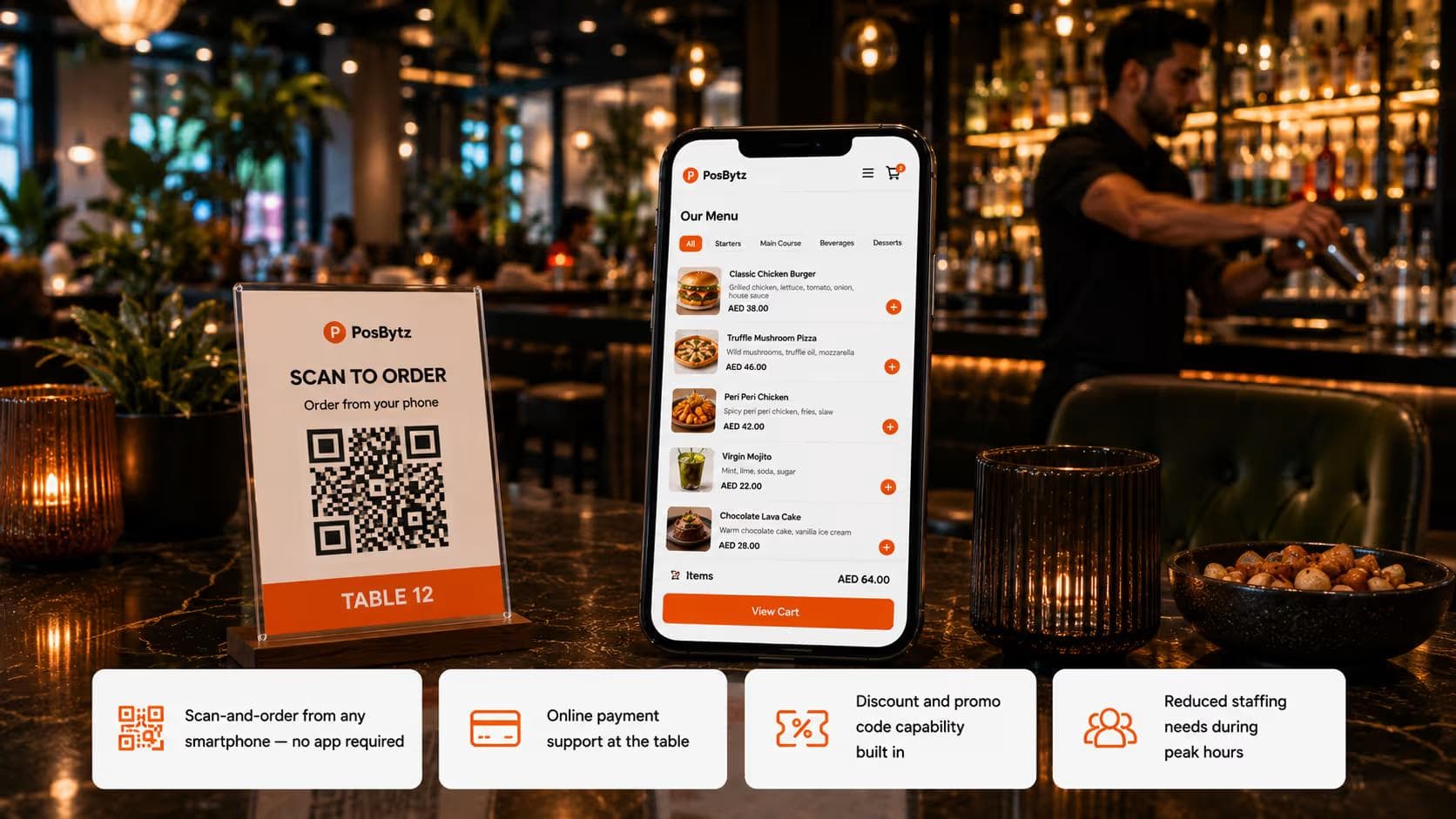 QR Code Ordering System for Restaurants and Bar